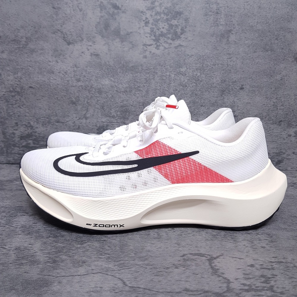 NIKE Zoom Fly 5 Eliud Kipchoge Running Shoes Mens 10.5 White Red FD6562-100